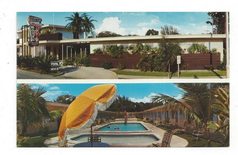 Postcard Florida FL Cavalier Motel St. Petersburg Dual Standard View Card 