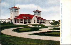 Postcard Shelter House and Gardens at Swope Park in Kansas City, Missouri