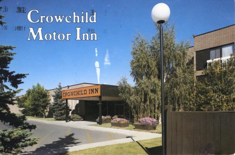 Crowchild Motor Inn Calgary AB Alta Alberta Hotel c1991 Postcard D11