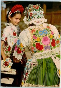 Postcard - Traditional costume - Kalocsa, Hungary