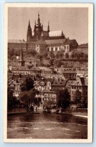 PRAGUE Castle & Little Side Czech Republic Postcard