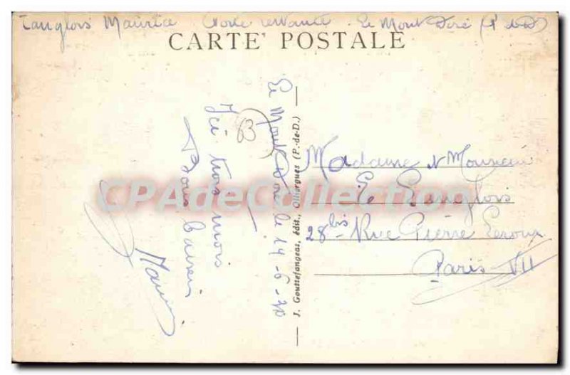 Old Postcard Le Mont Dore Vue Generale