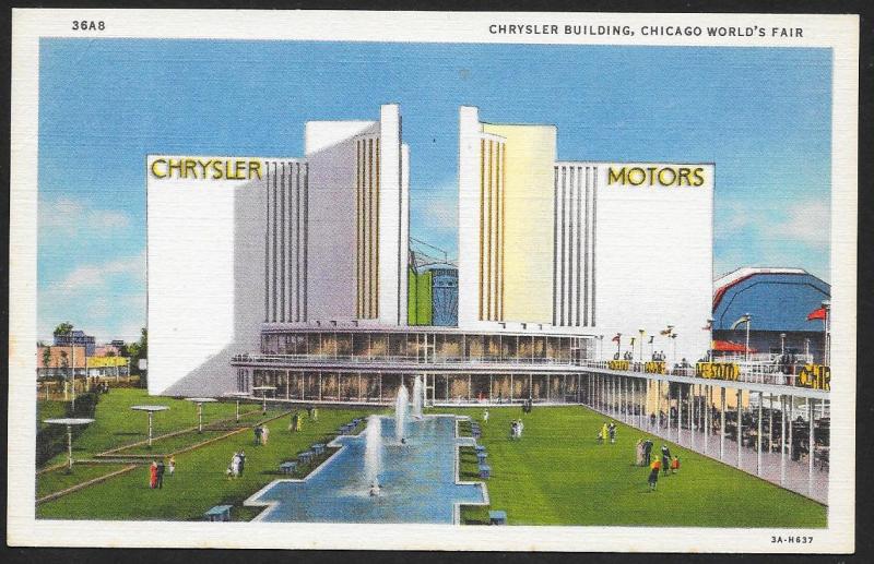 Chicago Worlds Fair 1933-1934 Chrysler Building Chicago Illinois Unused c1933