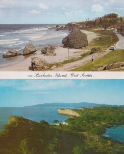 On Barbados Island Point Saline West Indies 2x Postcard s