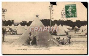 Old Postcard Camp de Mailly The distribution Cartridges Army