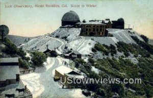 Lick Observatory - Mt. Hamilton, California CA  