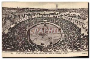 Old Postcard Bullfight Bullfight Nimes Interior of arenas during a bullfight