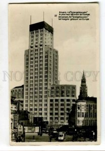 401605 BELGIUM ANVERS Torengebouwen 1932 year RPPC air post