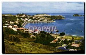Old Postcard From Bay & # 39Orphelinat And Brown Islet New Caledonia
