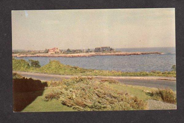 ME President George H W Bush Home Kennebunkport Maine Postcard Walkers Point PC