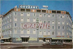 Postcard Modern Hotel Garni Victoria National Basel (Switzerland) Centralbahn...