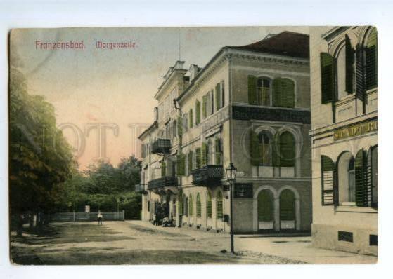 147205 Czech FRANZENSBAD Hotel Belvedere Vintage postcard