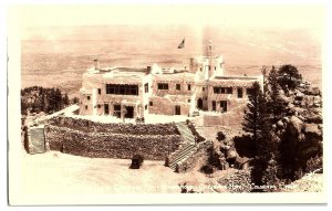 S-814 Cheyenne Lodge Mt Broadmoor Colorado Springs RPPC Sanborn Postcard