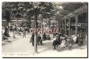 Old Postcard Vichy A Corner Park