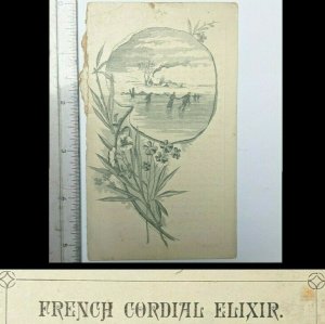 1888 French Cordial Elixir Quack Medicine TRADE CARD Robinson Engraving Co. C53