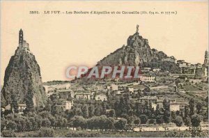 Old Postcard Le Puy Les Rochers Aiguilhe and Cornelius
