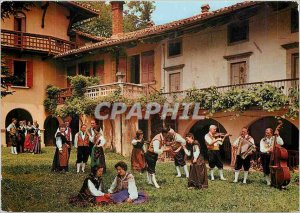 Postcard Modern Folklore Carnico Di di sagre Folklore