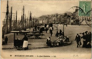 CPA Boulogne sur Mer- Le Quai Gambetta FRANCE (1021171)