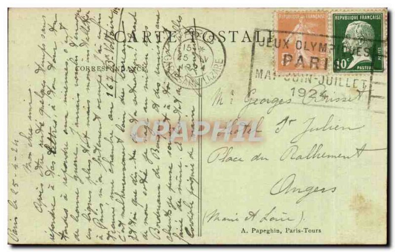 Paris - Sacre Coeur Basilica Old Postcard