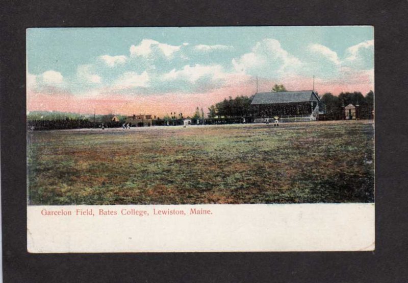 ME Garcelon Baseball Field Arena Stadium Bates College Lewiston Maine Postcard