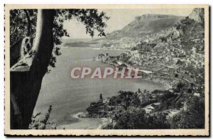 Old Postcard Principality of Monaco to Roquebrune