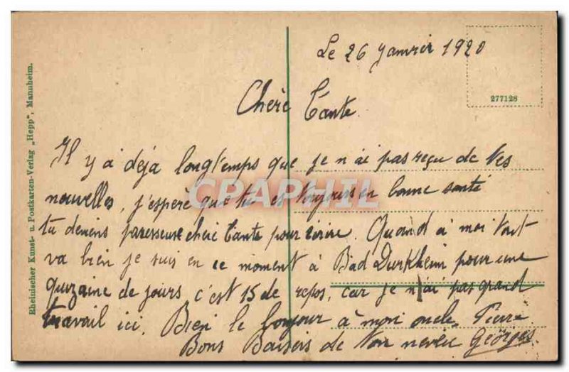 Old Postcard Bad Durkheim Kurgaten