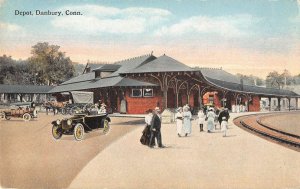 Danbury Connecticut Train Station Vintage Postcard AA41500