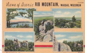 Wisconsin Wausau Views Of Scenic Rib Mountain Curteich
