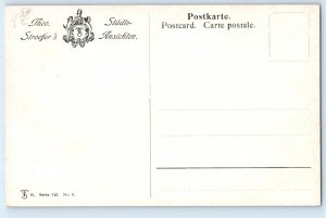 Dresden Saxony Germany Postcard Theo Stroefer's Post Square c1910 Antique