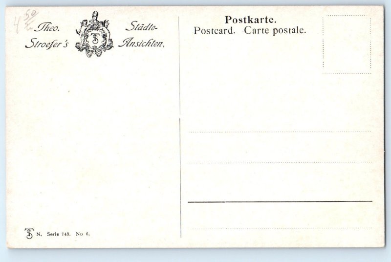 Dresden Saxony Germany Postcard Theo Stroefer's Post Square c1910 Antique