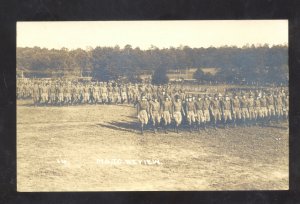 RPPC UNITED STATES US MARINES MOTC REVIEW TROOPS REAL PHOTO POSTCARD