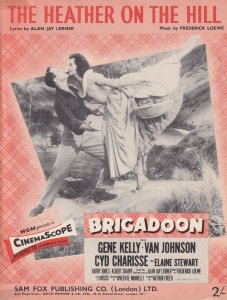 The Heather On The Hill Brigadoon 1950s Sheet Music