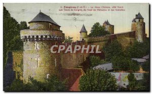 Fougeres Old Postcard The old castle north coast towers Coigny Guet Melusine ...