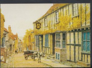 Sussex Postcard - Mermaid Street, Rye - Artist A.R.Quinton   T1191