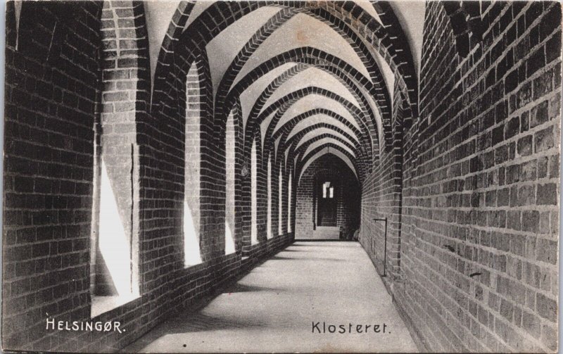 Denmark Helsingor Klosteret Helsingør Vintage Postcard C074