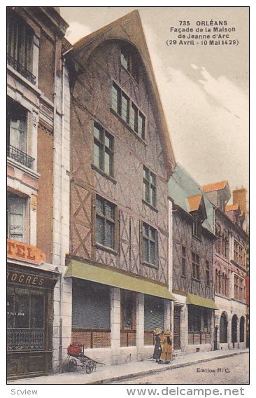 ORLEANS, Facade de la Maison de Jeanne d'Arc, Loiret, France, 00-10s