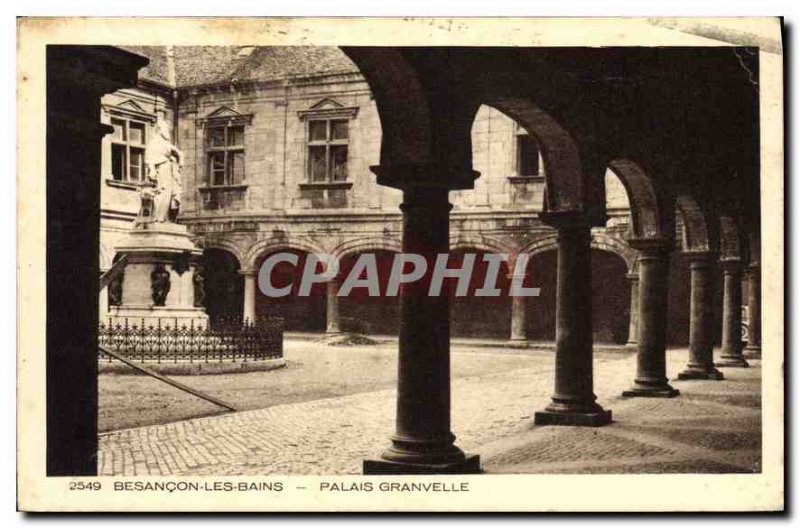 Postcard Old Bains Besancon Palais Granvelle