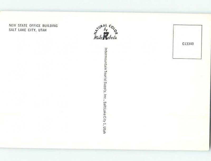 Unused Pre-1980 STATE OFFICE BUILDING Salt Lake City Utah UT H4865@