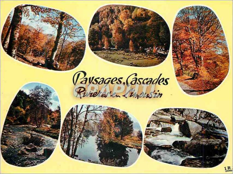 Postcard Modern Landscapes Waterfalls Rivieres in Limousin