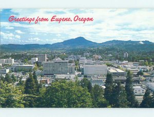 Pre-1980 PANORAMIC VIEW Eugene Oregon OR AF0358