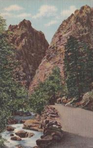 Colorado Colorado Springs Pillars Of Hercules South Cheyenne Canon 1940 Curteich