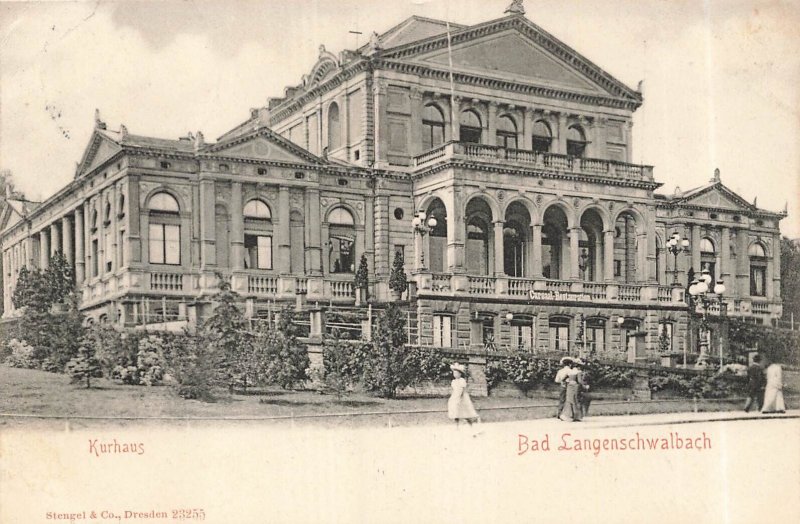 Bad Langenschwalbach GERMANY~KURHAUS~1906 PHOTO POSTCARD