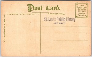 Smithsonian Institute Washington DC St. Louis Public Library Art Dept. Postcard