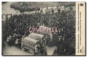 Old Postcard zeppelins on Paris National Funeral victims