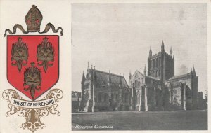 HEREFORD CATHEDRAL, THE SEE OF HEREFORD, Herefordshire- Vintage POSTCARD