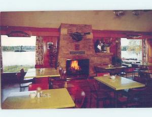 Pre-1980 LODGE SCENE Cranberry Portage Manitoba MB c5291