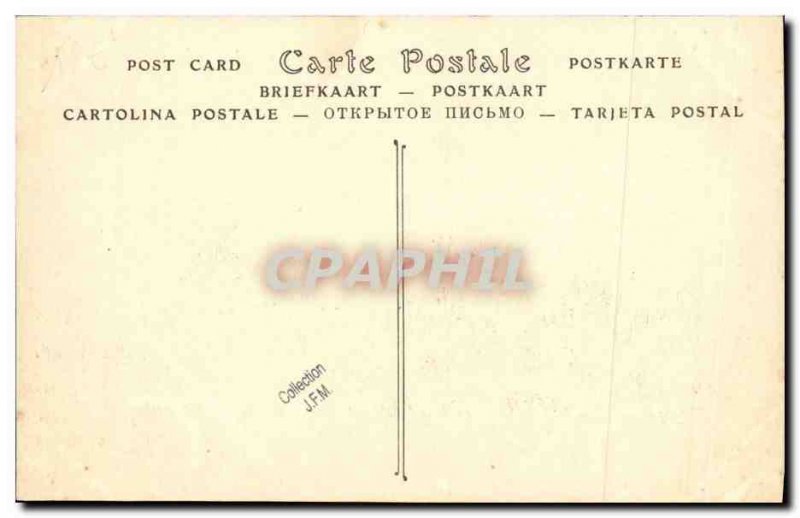 Old Postcard Boat War Submarine Turquoise on harbor