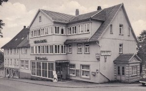 Hohegeiss Oberharz Heilkllmatischer Kurort German Berg Hotel RPC Postcard