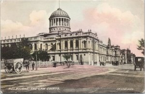 Melbourne Australia The Law Courts c1910 JW Lindt Postcard E71