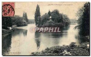 Paris Old Postcard Bois de Boulogne upper Lake
